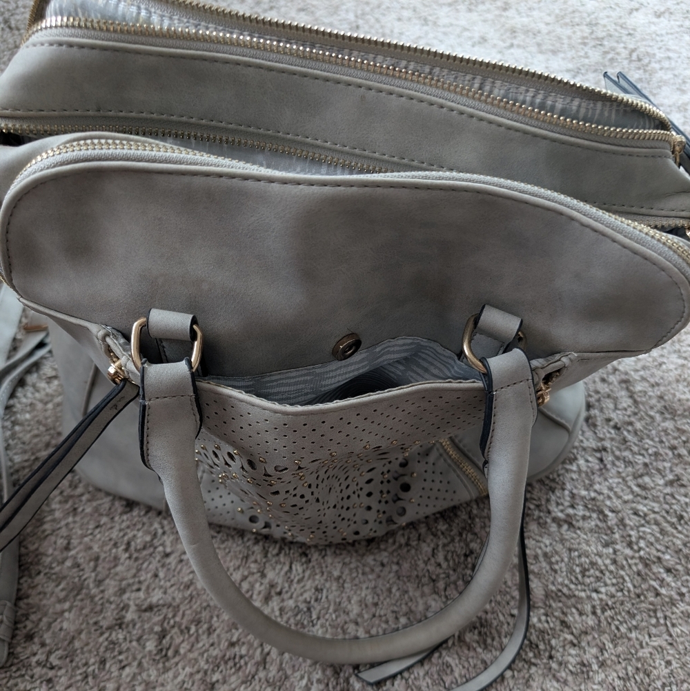 Elegant Gray Handbag - Picture 2 of 6